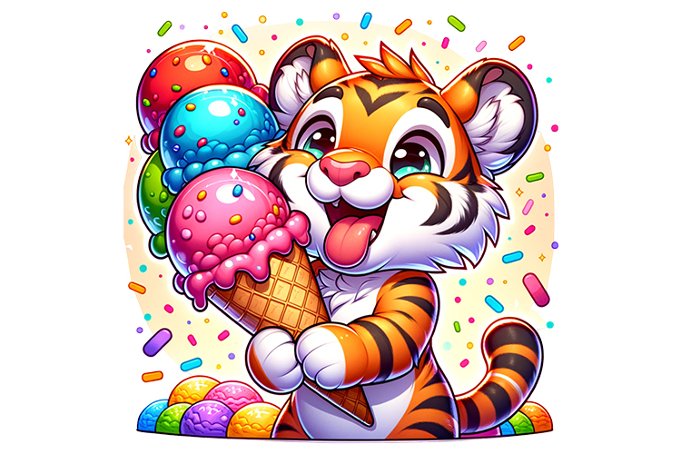 Cute Tiger Clipart Image 6