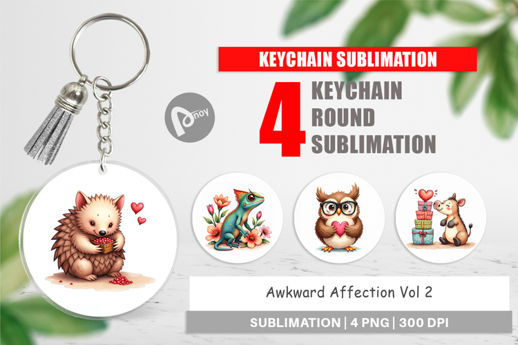 Awkward Affection Keychain