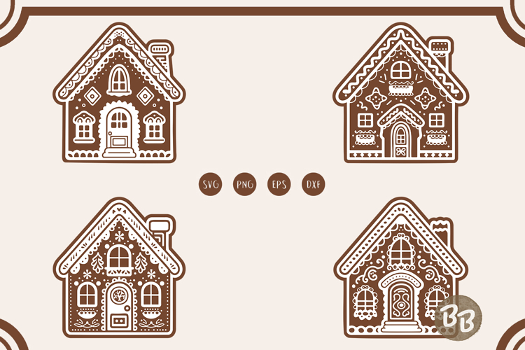 Gingerbread House svg Bundle, Christmas svg