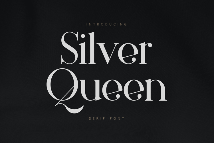 Silver Queen Serif Elegant Typeface for Branding