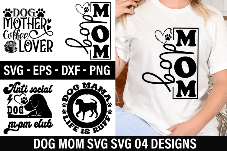 Dog mom SVG Design - Dog Mother Coffee Lover