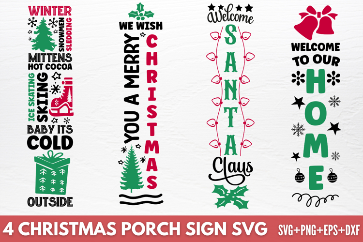 Merry Christmas Porch Sign Svg Image 9