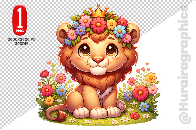 Cute Lion Clipart Image 20