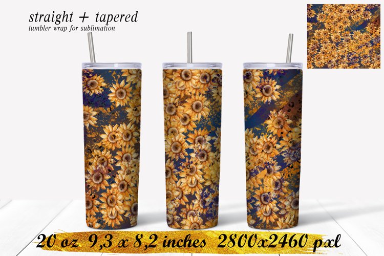 Tumbler sublimation design,20 oz skinny tumbler example image 1