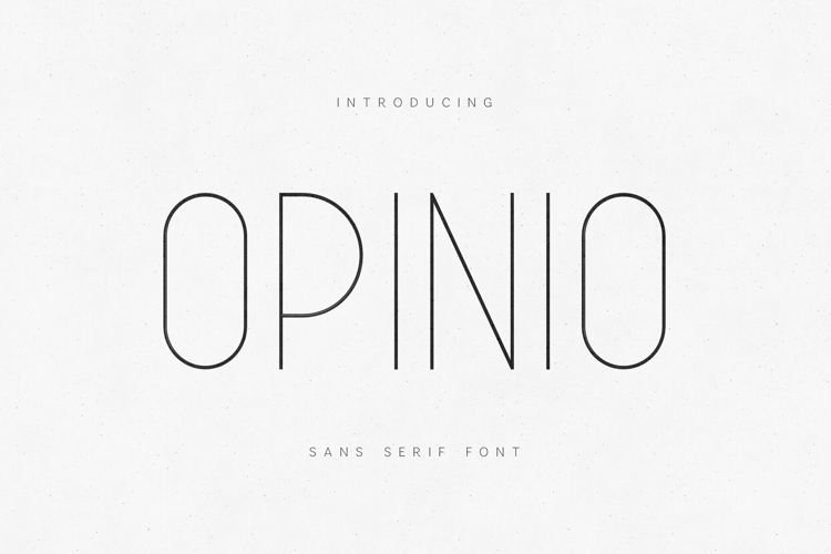 Opinio Sans Serif Font Modern Minimal Clean Typography