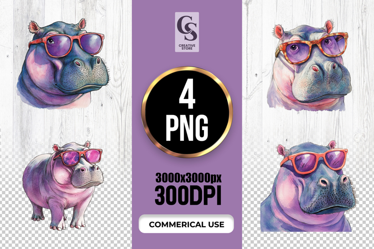 Hippo Illustration Image 5