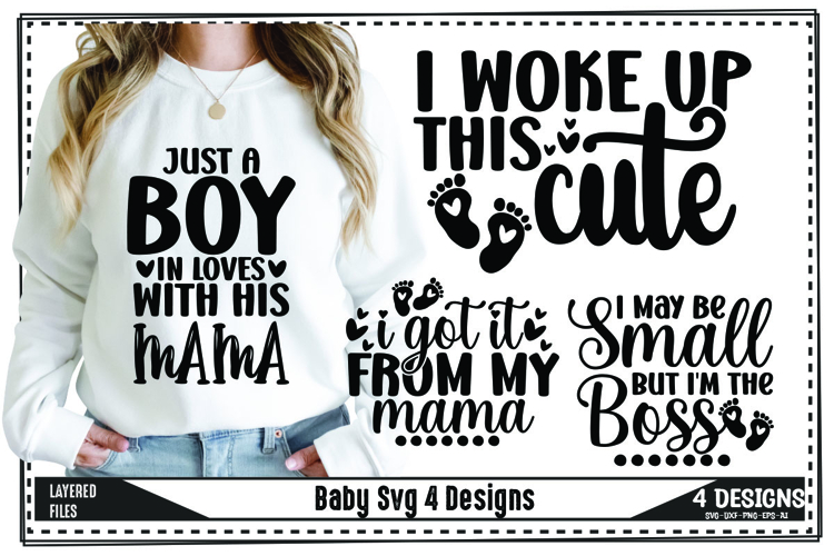 Funny Baby Svg, Newborn Svg Designs