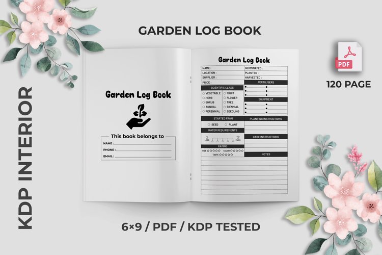 Garden Log Book KDP Interior example image 1