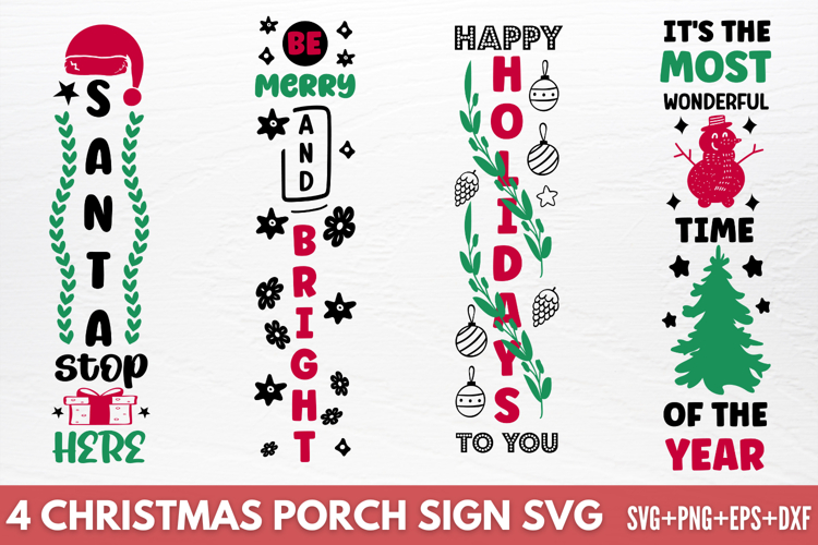 Merry Christmas Porch Sign Svg Image 11