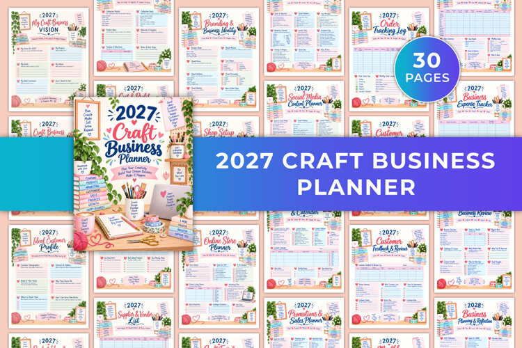 2027 Craft Business Planner Kdp interiors example image 1