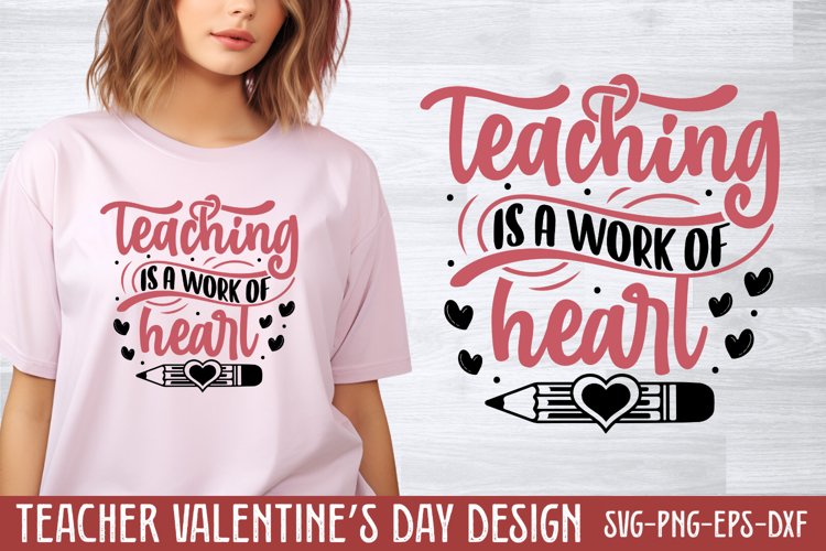 teaching is a work of hear SVG