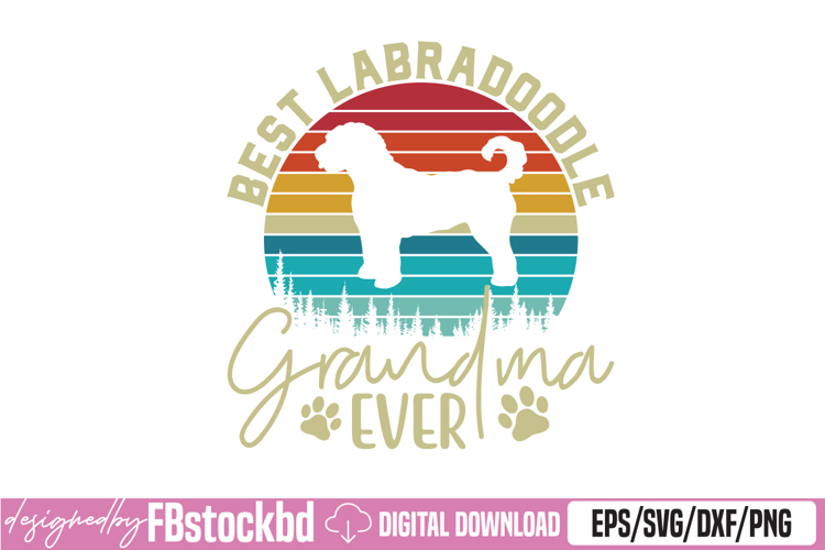 Womens Labradoodle Grandma For Women Australian Labradoodle