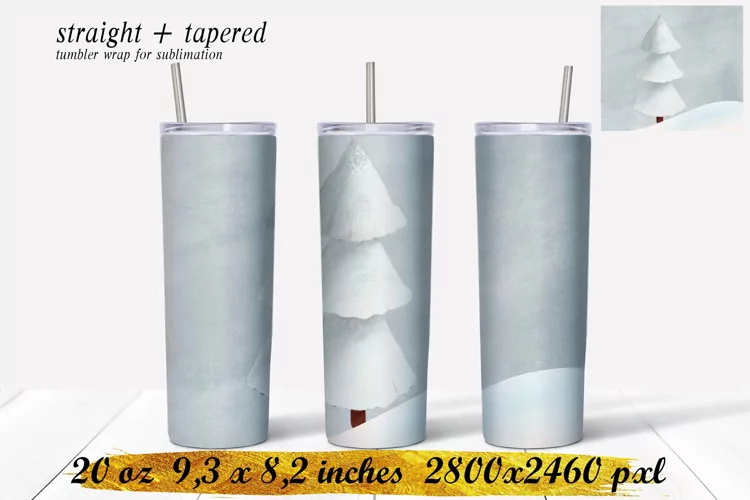 Tree Tumbler sublimation,Winter Tumbler Sublimation design