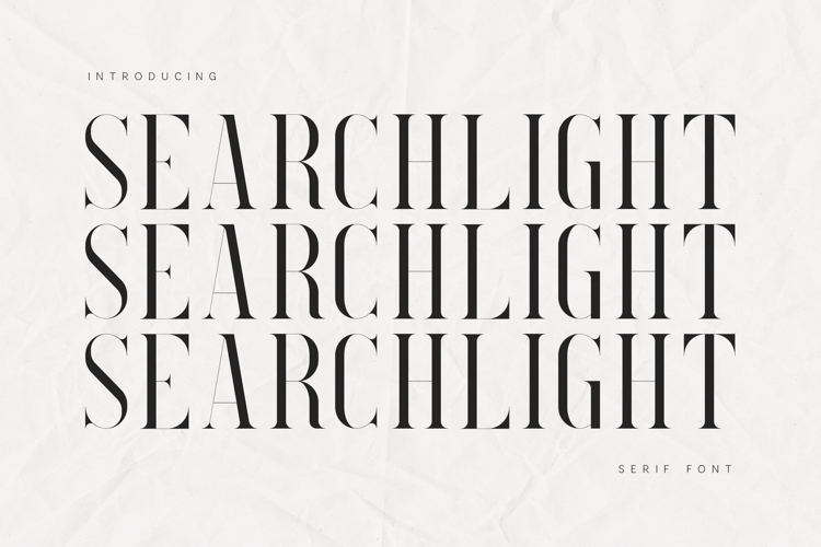 Searchlight Luxury High Contrast Serif Font