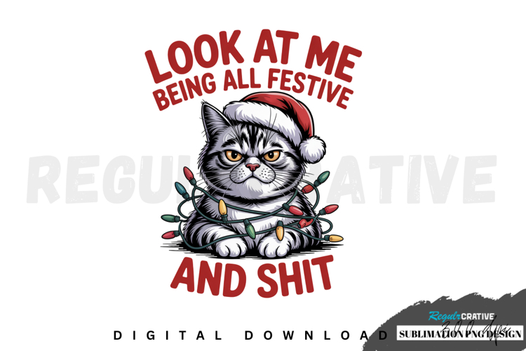 Funny Christmas T-shirt Design, Christmas Sublimation PNG