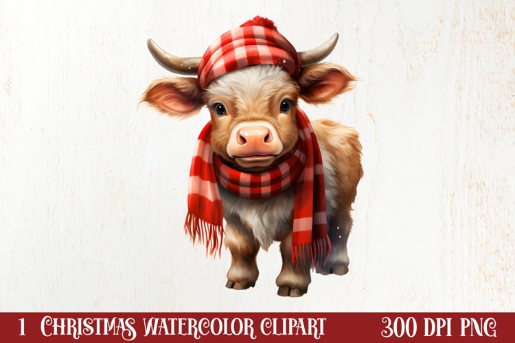 Christmas Farm Animals Sublimation Clipart