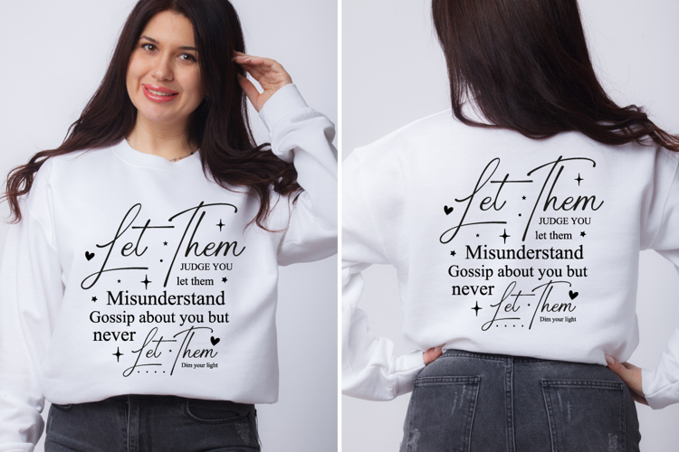 Let them SVG | Inspirational | Front and Back SVG