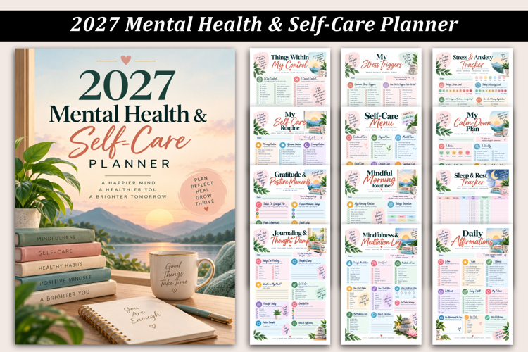 2027 Mental Health & Self-Care Planner