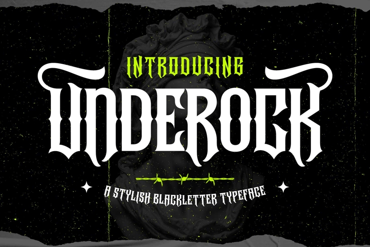 Underock Blackletter Hardcore Typeface