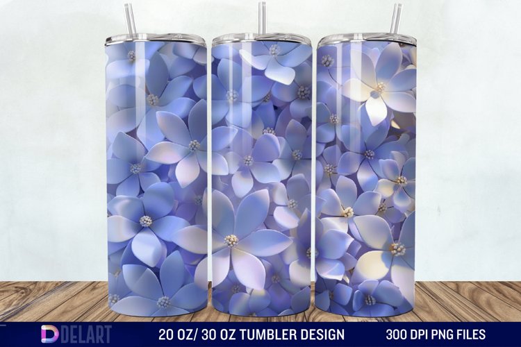 3D Floral Tumbler Wrap example image 1