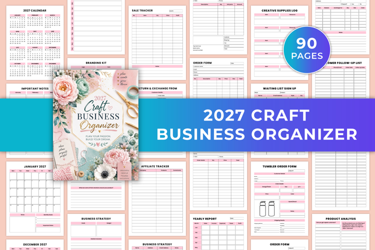 2027 Craft Business Organizer |Business Planner