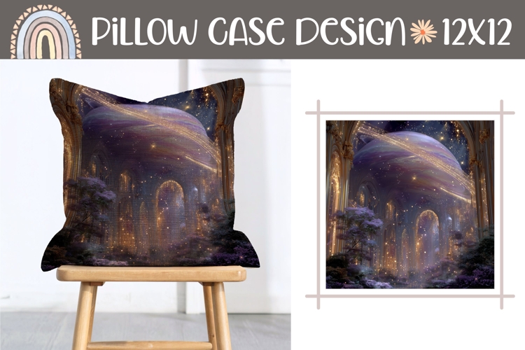 Cosmic Pillow Case, Cosmic Sublimation Design