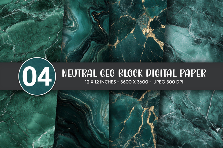 Neutral Geo Block Digital Paper
