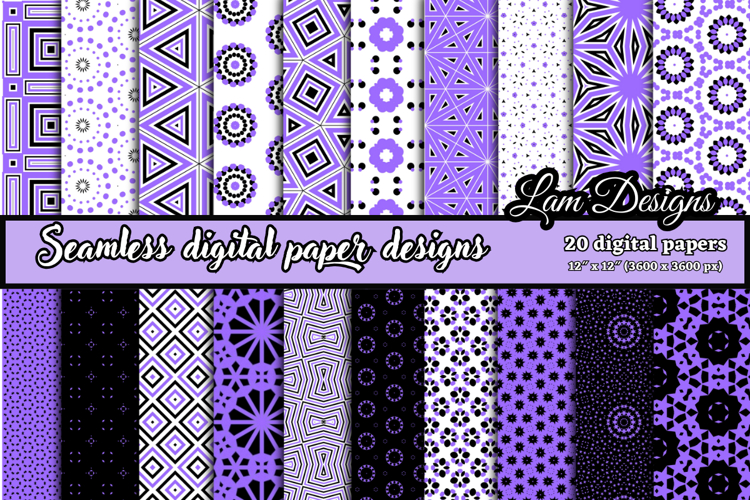 Geometric Seamless digital papers, Seamless pattern