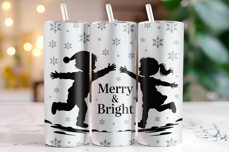 Merry & Bright Svg | Christmas Svg | Svg Cut Files