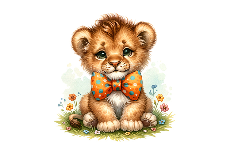 Cute Lion Clipart Image 21
