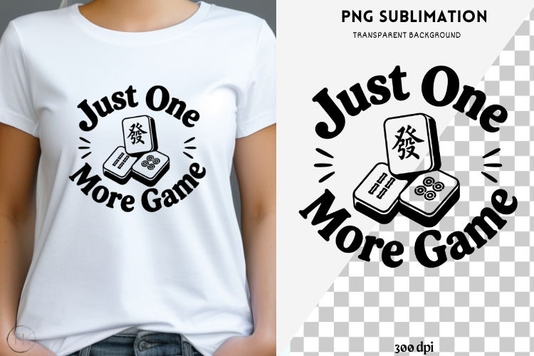 Mahjong quote png design for T-shirts