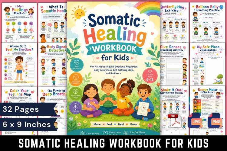 Somatic Healing Workbook for Kids