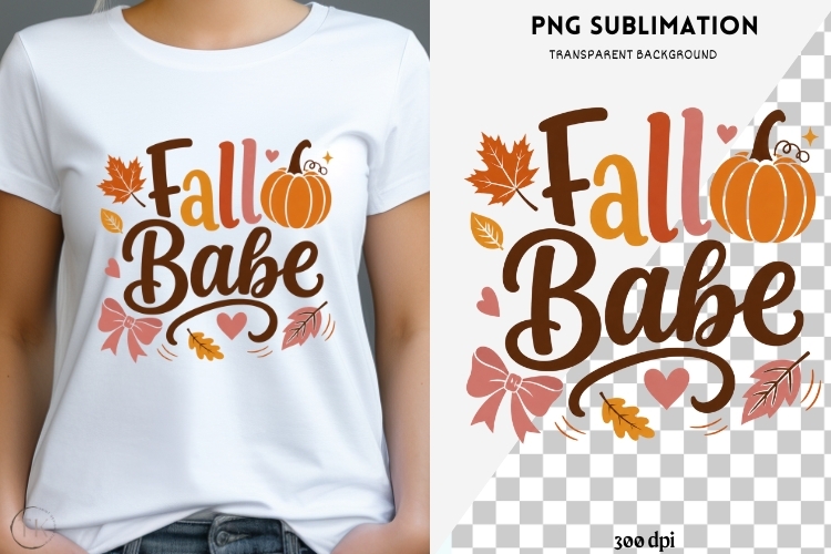 Autumn phrase png design for T-shirts example image 1