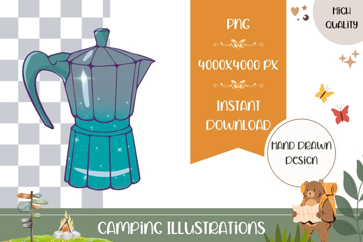 Hand Drawn Teapot Illustration, Cartoon Teapot PNG