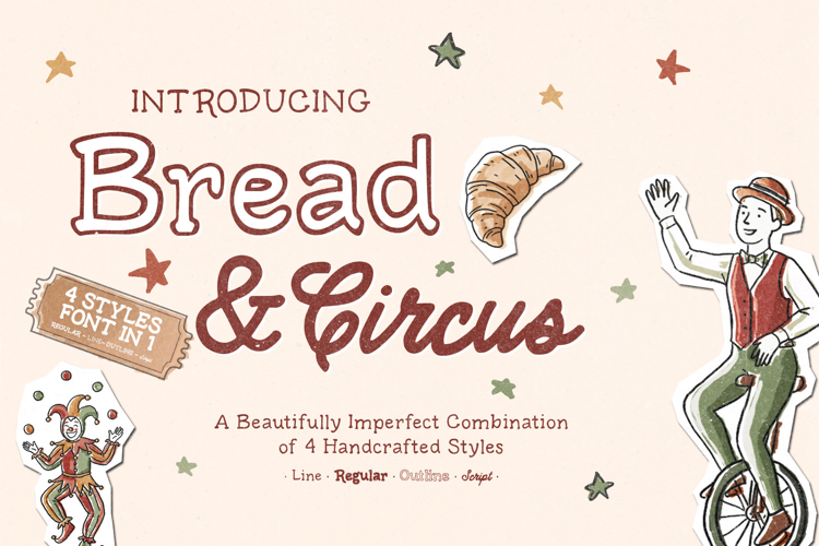 Bread And Circus | Artistic Font Duo