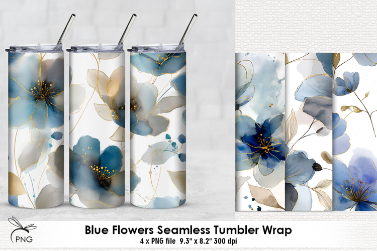 Tumbler Sublimation Design PNG - 4 Variations
