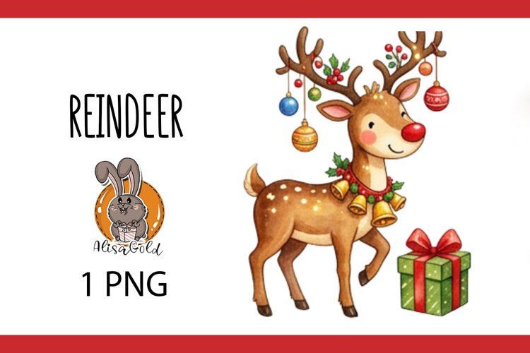 deer, Christmas example image 1