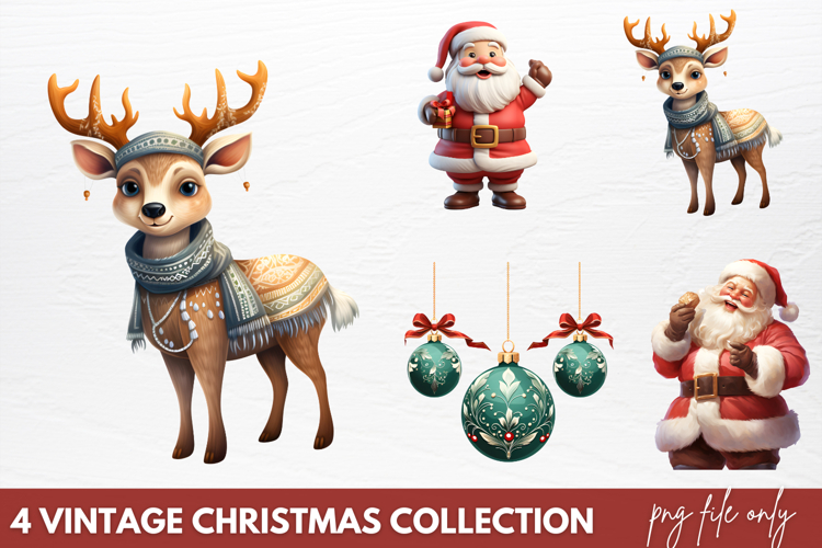 Vintage Christmas Clipart Image 9