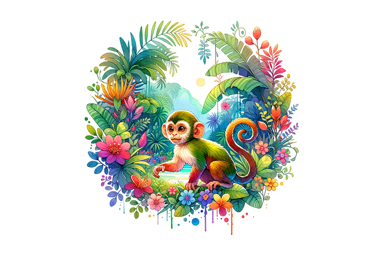 Cute Monkey Clipart Image 19
