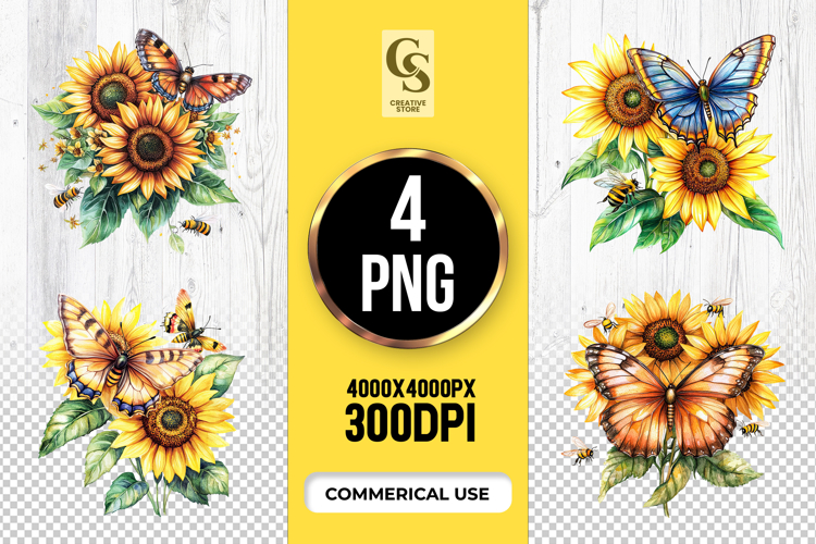 Yellow Flower Clipart Image 23