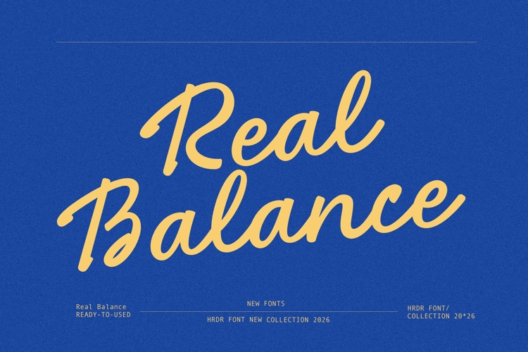 Real Balance - Elegant Script Font