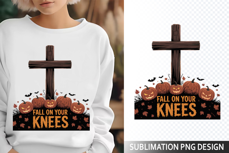 Fall on Your Christian Harvest - Halloween Sublimation PNG