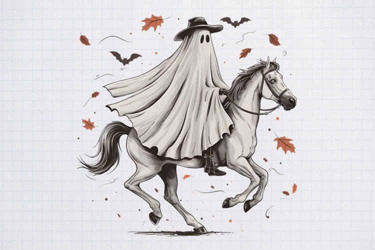 Halloween Fall Ghost Sublimation, Halloween Sublimatiori