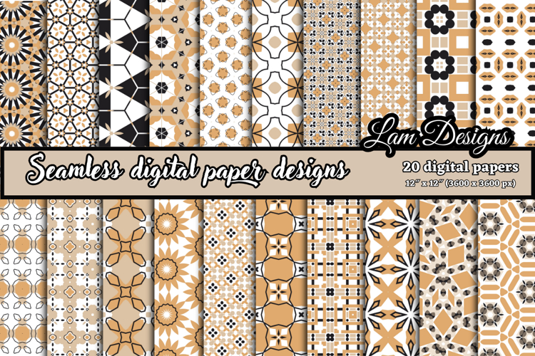 Geometric Seamless digital papers, Seamless pattern