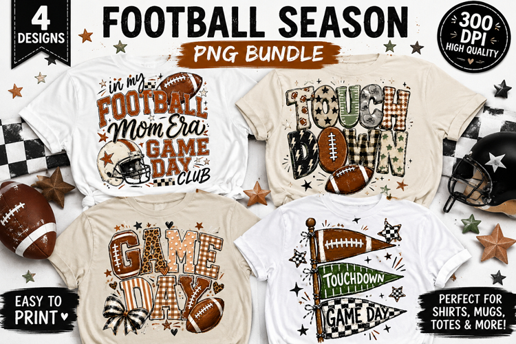 Football Season PNG, Game Day Football Sublimation