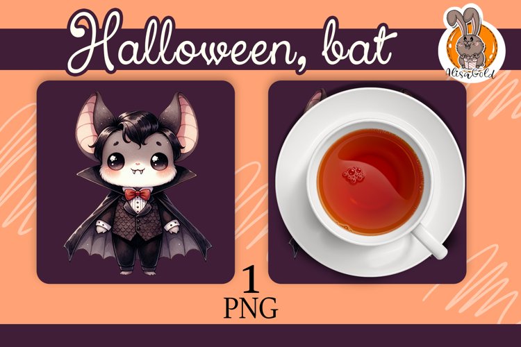 Halloween, bat, hot plate example image 1