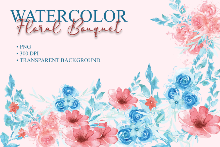 Watercolor Floral Clipart