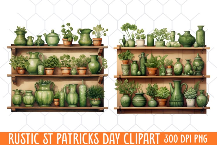 Rustic St Patricks Day Clipart, St. Patricks Day Clipart