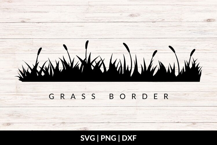 Grass Divider SVG, Grass Border example image 1