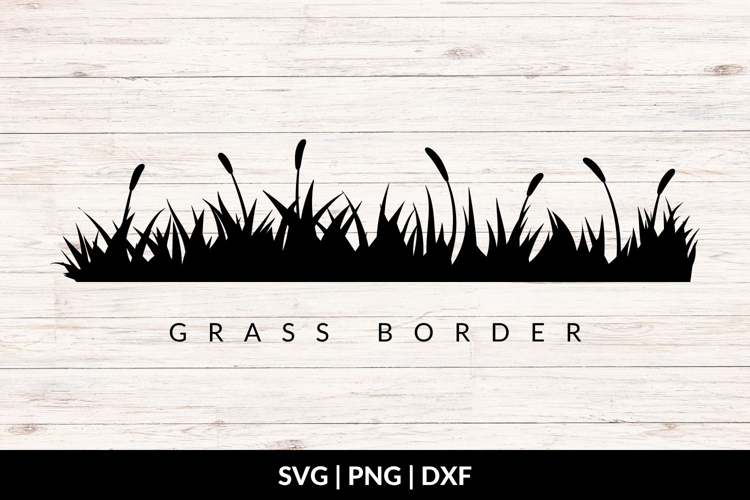 Grass Divider SVG, Grass Border